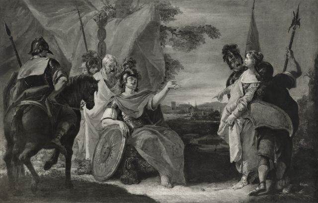 Anonimo — Fontebasso Francesco - sec. XVIII - Incontro di David e Abigail — insieme